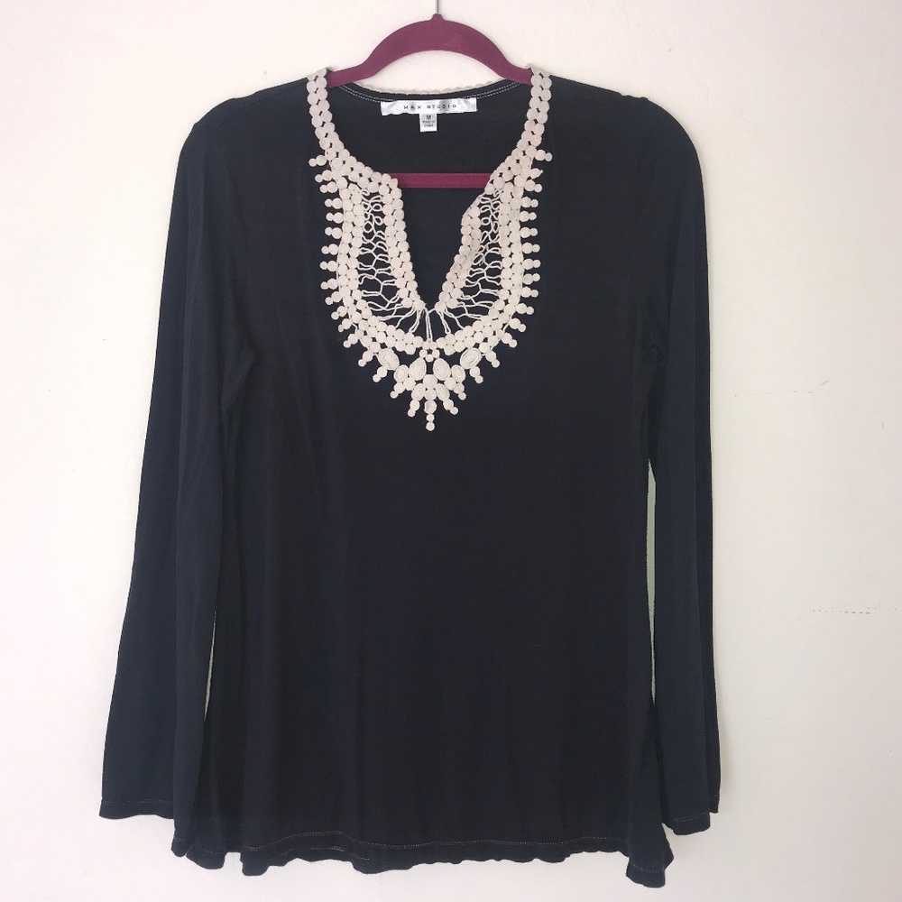 Embroidered boho top